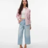 Jeans Awsienna a vita alta e vestibilità cropped
