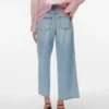 Jeans Awsienna a vita alta e vestibilità cropped