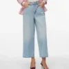 Jeans Awsienna a vita alta e vestibilità cropped