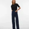 Jeans in velluto a coste a vita alta e vestibilità ampia Vmtessa