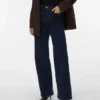 Jeans in velluto a coste a vita alta e vestibilità ampia Vmtessa