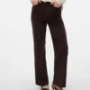 Jeans in velluto a coste a vita alta e vestibilità ampia Vmtessa