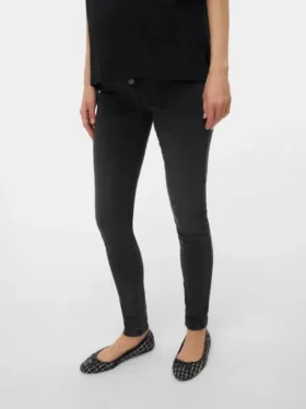 Jeans slim fit a vita media