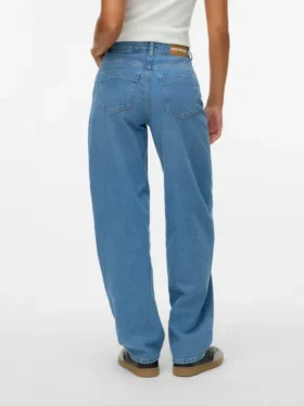 Jeans Snrancy a vita alta e vestibilità ampia