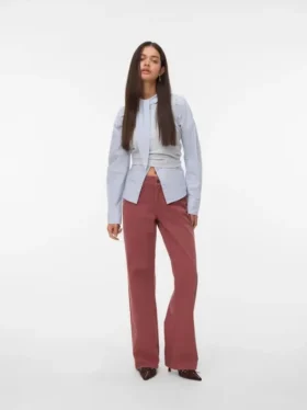 Jeans Snrancy a vita media e gamba larga