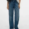 Jeans Snrancy a vita media e gamba larga