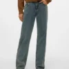 Jeans Snrancy a vita media e gamba larga