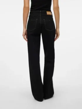 Jeans Snrancy a vita media e gamba larga