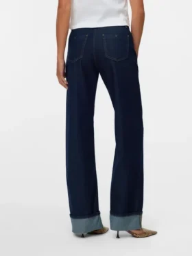 Jeans Snrancy a vita media e gamba larga
