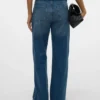 Jeans Snrancy a vita media e gamba larga