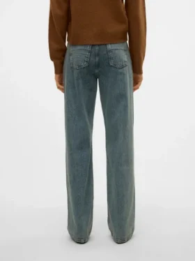 Jeans Snrancy a vita media e gamba larga