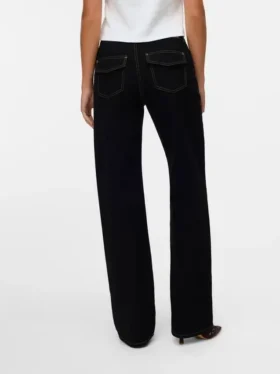 Jeans Snrancy a vita media e gamba larga