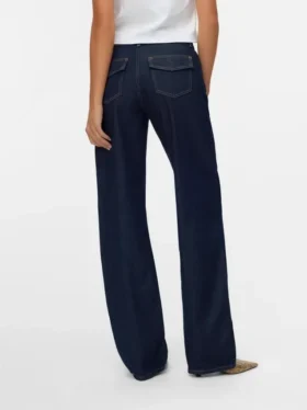 Jeans Snrancy a vita media e gamba larga