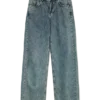 Jeans Snrancy a vita media e gamba larga