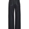 Jeans Snrancy a vita media e gamba larga