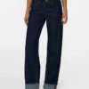 Jeans Snrancy a vita media e gamba larga