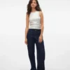 Jeans Snrancy a vita media e gamba larga