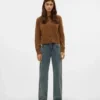 Jeans Snrancy a vita media e gamba larga