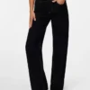 Jeans Snrancy a vita media e gamba larga