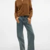 Jeans Snrancy a vita media e gamba larga