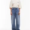 Jeans Topshop a vita media e vestibilità ampia
