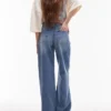 Jeans Topshop a vita media e vestibilità ampia