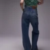 Jeans Topshop a vita media e vestibilità ampia