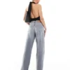 Jeans Topshop a vita media e vestibilità ampia