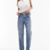 Jeans Topshop a vita media e vestibilità dritta