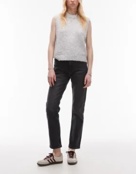 Jeans Topshop a vita media e vestibilità dritta
