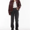 Jeans Topshop a vita media e vestibilità dritta