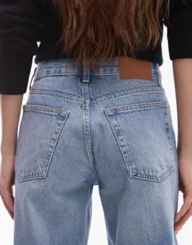 Jeans Topshop a vita media e vestibilità dritta