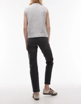 Jeans Topshop a vita media e vestibilità dritta