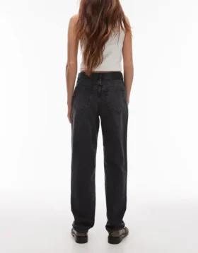 Jeans Topshop a vita media e vestibilità dritta