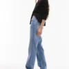 Jeans Topshop a vita media e vestibilità dritta