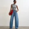 Jeans Tsalma a vita alta e vestibilità Barrel