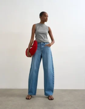 Jeans Tsalma a vita alta e vestibilità Barrel