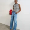 Jeans Tsalma a vita alta e vestibilità Barrel