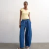Jeans Tsbelle a vita media e vestibilità Barrel