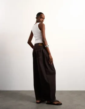 Jeans Tsbelle a vita media e vestibilità Barrel