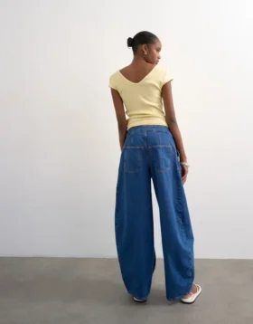 Jeans Tsbelle a vita media e vestibilità Barrel