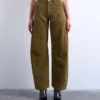 Jeans Tsbriana a vita bassissima e gamba larga
