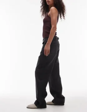 Jeans Tscinch a vita bassa e gamba larga