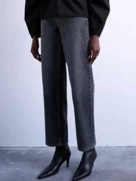 Jeans Tscinch a vita bassa e gamba larga
