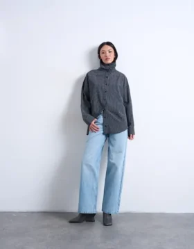 Jeans Tscinch a vita bassa e gamba larga