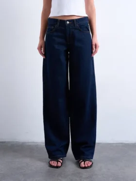 Jeans Tscinch a vita bassa e gamba larga