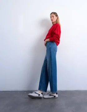 Jeans Tscinch a vita bassa e gamba larga