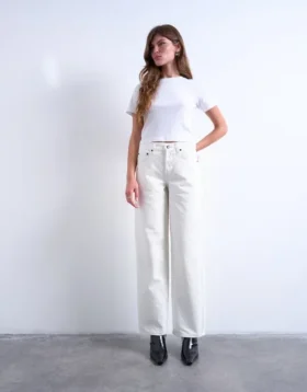 Jeans Tscinch a vita bassa e gamba larga
