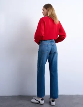 Jeans Tscinch a vita bassa e gamba larga