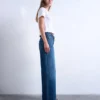 Jeans Tscinch a vita bassa e gamba larga